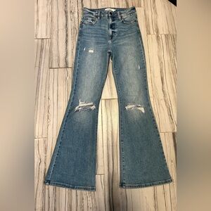 Like New Hidden Happi High Rise Stretch Flare Jean